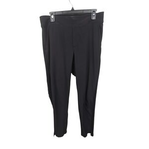 Athleta Brooklyn Ankle Pant Womens 8 Black Tapered Leg Stretch Travel RN 54023